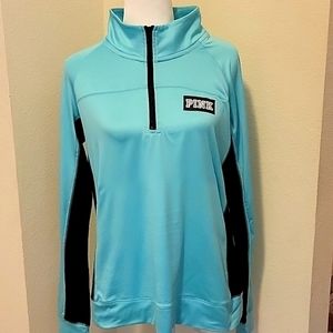 PINK VICTORIA'S SECRET ZIP PULLOVER